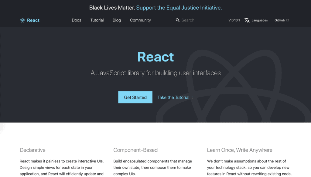 React Js Webseite
